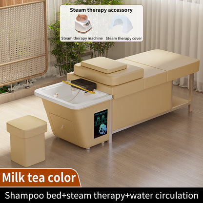 Barber shop water storage bed beauty salon Dedicated head Therapy shampoo bed with 60L water storage tank